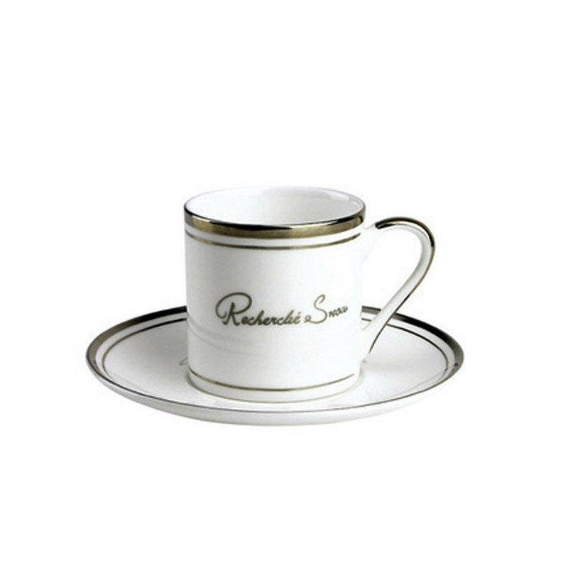 咖啡杯的介紹：骨瓷銀邊單品咖啡杯 陶瓷 骨瓷