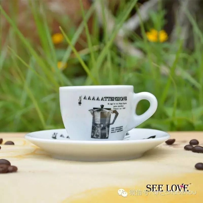 SEELOVE咖啡杯 意大利Bialetti moka比樂蒂摩卡咖啡杯 “品牌杯”