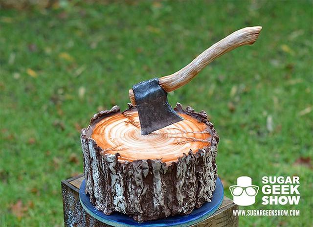永遠不要相信你眼睛看到的，是木頭還是蛋糕？感受咖啡蛋糕藝術