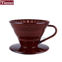 Tiamo品牌咖啡衝煮器具：TIAMO品牌咖啡器具 陶瓷長柄衝杯濾器