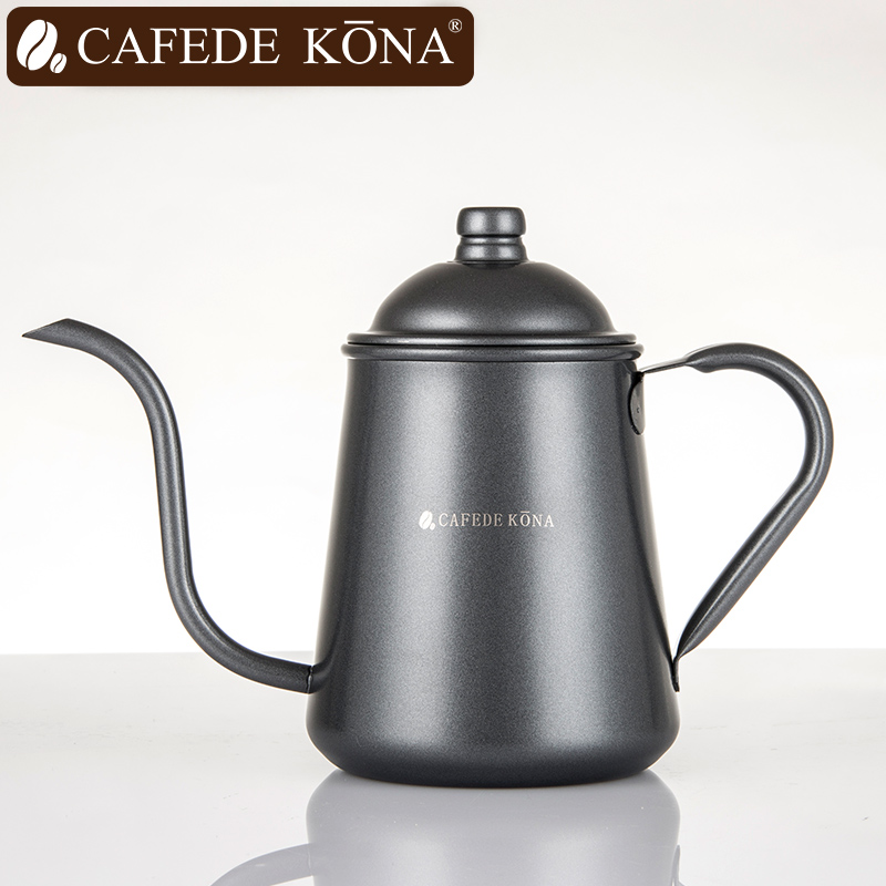 CAFEDE KONA不鏽鋼咖啡壺 細口手衝咖啡壺 水流大小好控制 0.9L