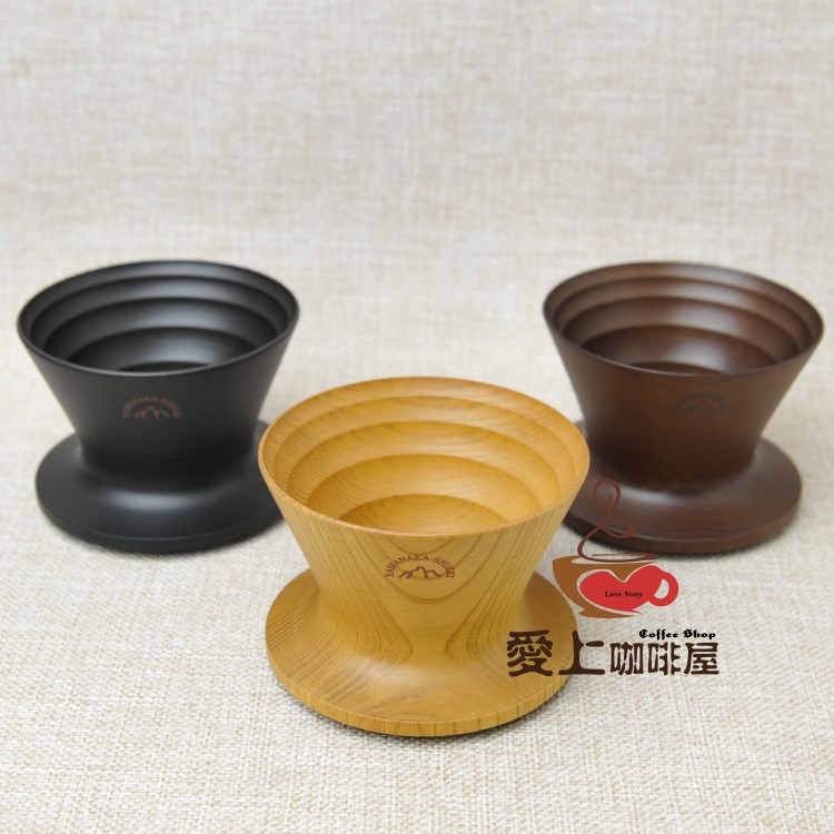 安清式木製咖啡滴濾杯 天然木質V60濾杯YAMANAKA-SHIKKI特色濾杯