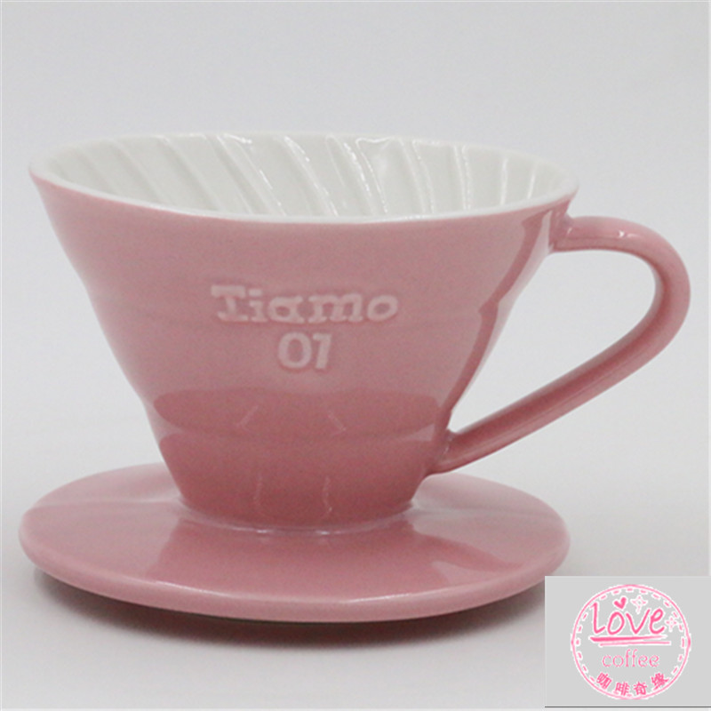 手衝咖啡器具濾杯介紹：Tiamo手衝咖啡過濾杯 V01陶瓷咖啡濾器杯