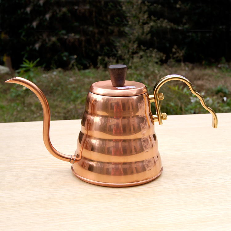 HARIO日本品牌 銅質細口壺雲朵咖啡壺VKB-90CP 咖啡師專用手衝壺
