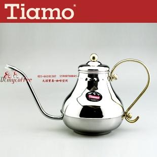 手衝壺 Tiamo品牌 宮廷細口咖啡壺1L細嘴壺 咖啡新手專用練習手衝