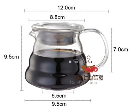 Tiamo雲朵壺 耐熱玻璃可愛壺咖啡分享壺 咖啡衝煮器具手衝咖啡