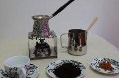 土耳其咖啡壺的操作步驟 土耳其咖啡壺製作咖啡的原料！