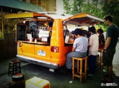 泰國的流動咖啡車