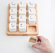 上海E Square設計的電腦小鍵盤咖啡杯