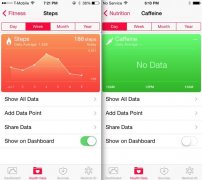 iOS8 beta3爲健康應用加入咖啡因跟蹤功能