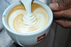 Art Caffe Latte 圖解葉型咖啡拉花做法