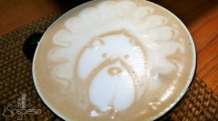 Caffe Sospeso拿鐵咖啡拉花作品：獅子王