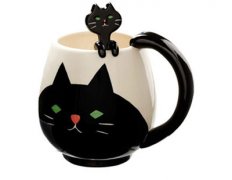 設計非常可愛的黑貓咖啡杯