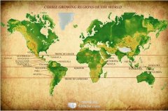 世界咖啡主要產國及其著名的咖啡豆產地
