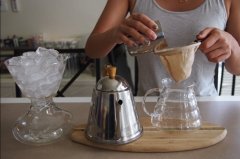 咖啡製作 法蘭絨手衝冰咖啡製作