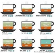 咖啡常識 常用的咖啡製作比例圖