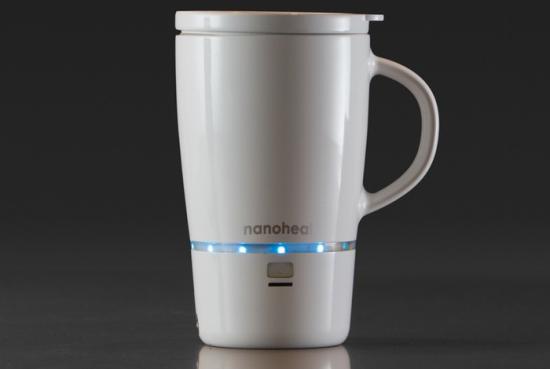 Nanoheat無線智能加熱水杯 充電一次可以加熱七杯咖啡