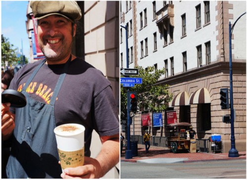 聖地亞哥街角 偶遇世界上最小的咖啡館