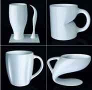 創意咖啡杯 有表情的小型陶瓷咖啡杯