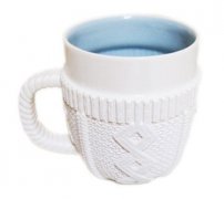 創意咖啡杯 穿毛衣的咖啡杯子