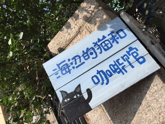 青島特色咖啡館推薦 海邊的貓和咖啡館