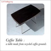 咖啡渣的循環利用方法 咖啡渣做成的咖啡桌