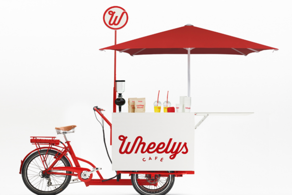Wheelys Cafe ,一個在腳踏車上賣咖啡和輕食的移動咖啡館