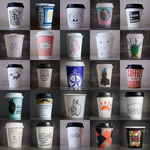 咖啡控的另類打開方式——蒐集來自全世界的500 個咖啡外帶杯