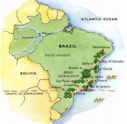 《咖啡鑑賞手冊》咖啡原產地：巴西Brazil 巴西咖啡豆特點