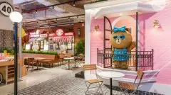 廣州網紅粉色咖啡廳-全球最大韓國LINE Friends Store&Café 適合