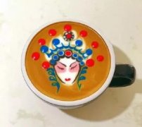 咖啡拉花教程|咖啡拉花怎麼做出中國風的《花旦臉譜》？