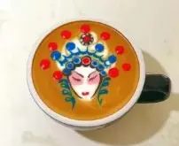 咖啡拉花教程|咖啡拉花怎麼做出中國風的《花旦臉譜》？